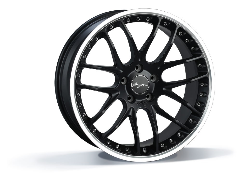 Breyton GTP 5x120 9x21 ET 30 Matt Black - Rand gepolijst ( 3 del