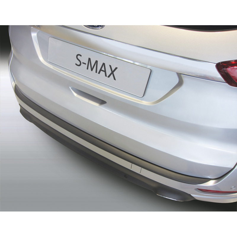 ABS Achterbumper beschermlijst  Ford S-Max 9/2015- Zwart 'Ribbed'