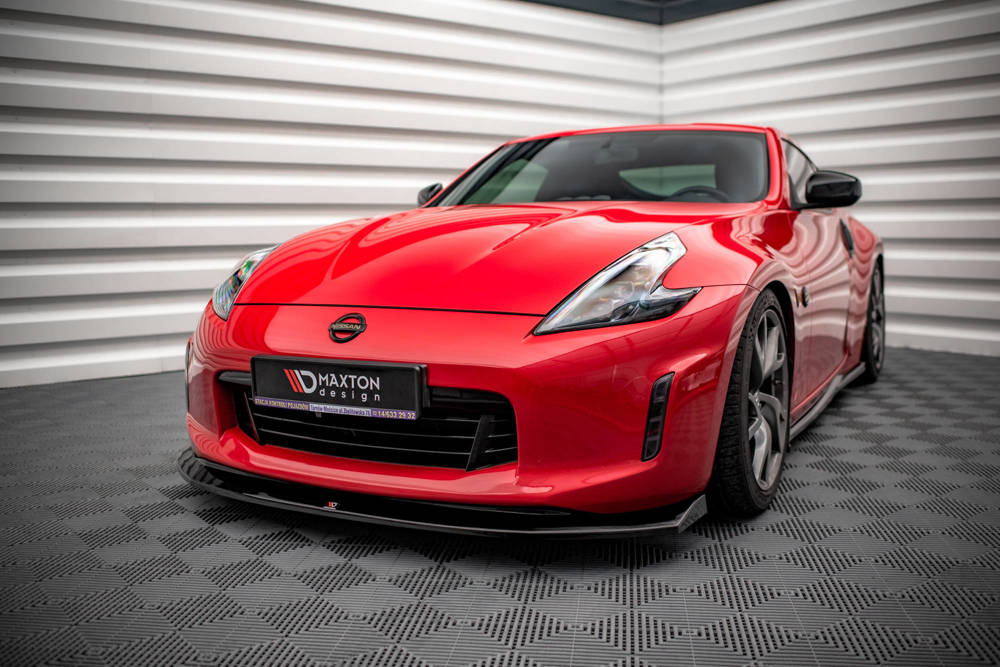 Voorspoiler V.1 Nissan 370Z Maxton Glans Zwart