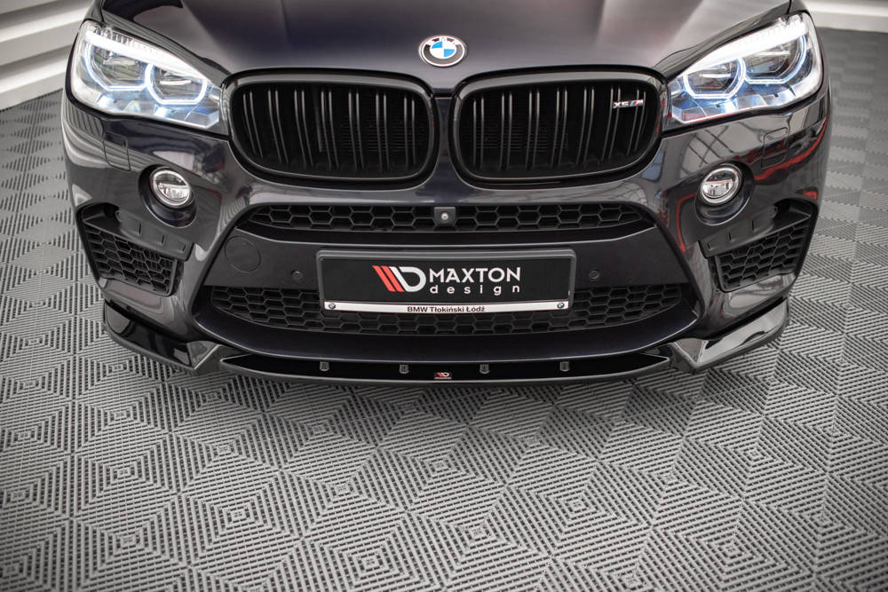 Voorspoiler V.1 BMW X5M F85 / X6M F86 Maxton Glans Zwart