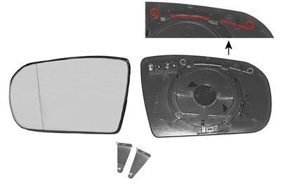 spiegelglas, verwarmd, asfarisch, rechts Mercedes E klasse, W210