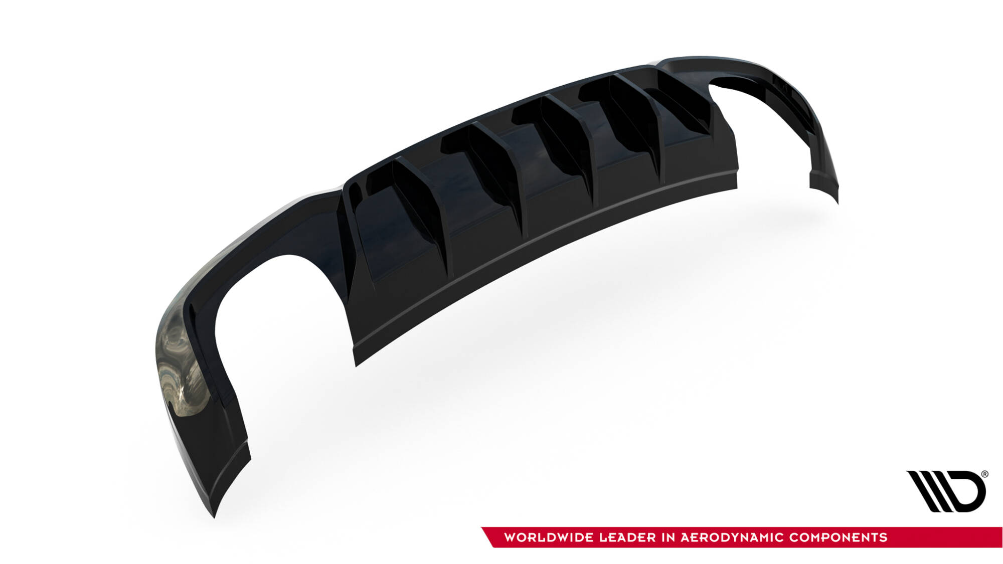 Achter Diffuser V.2 Audi RS3 Sedan 8V Facelift Maxton Glanzend zwart