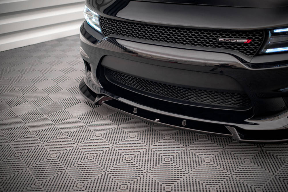 Voorspoiler V.2 Dodge Charger SRT MK7 FL Maxton Glans Zwart