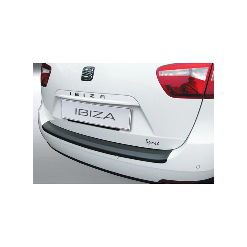 ABS Achterbumper beschermlijst  Seat Ibiza ST 2010-2016 Zwart