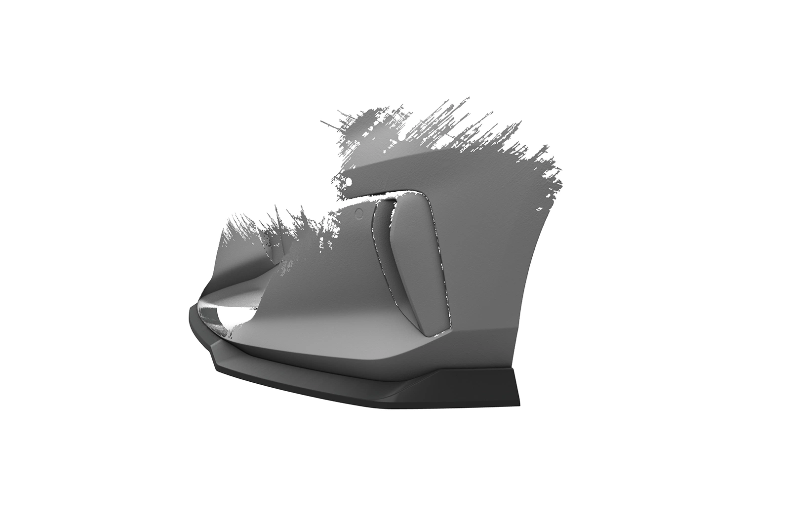 Voorspoiler BMW 2er (U06) Active Tourer glans zwart