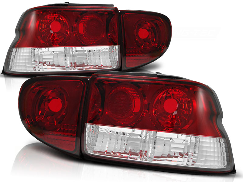 Luces traseras Ford Escort MK6/7 95- rojo/cromo