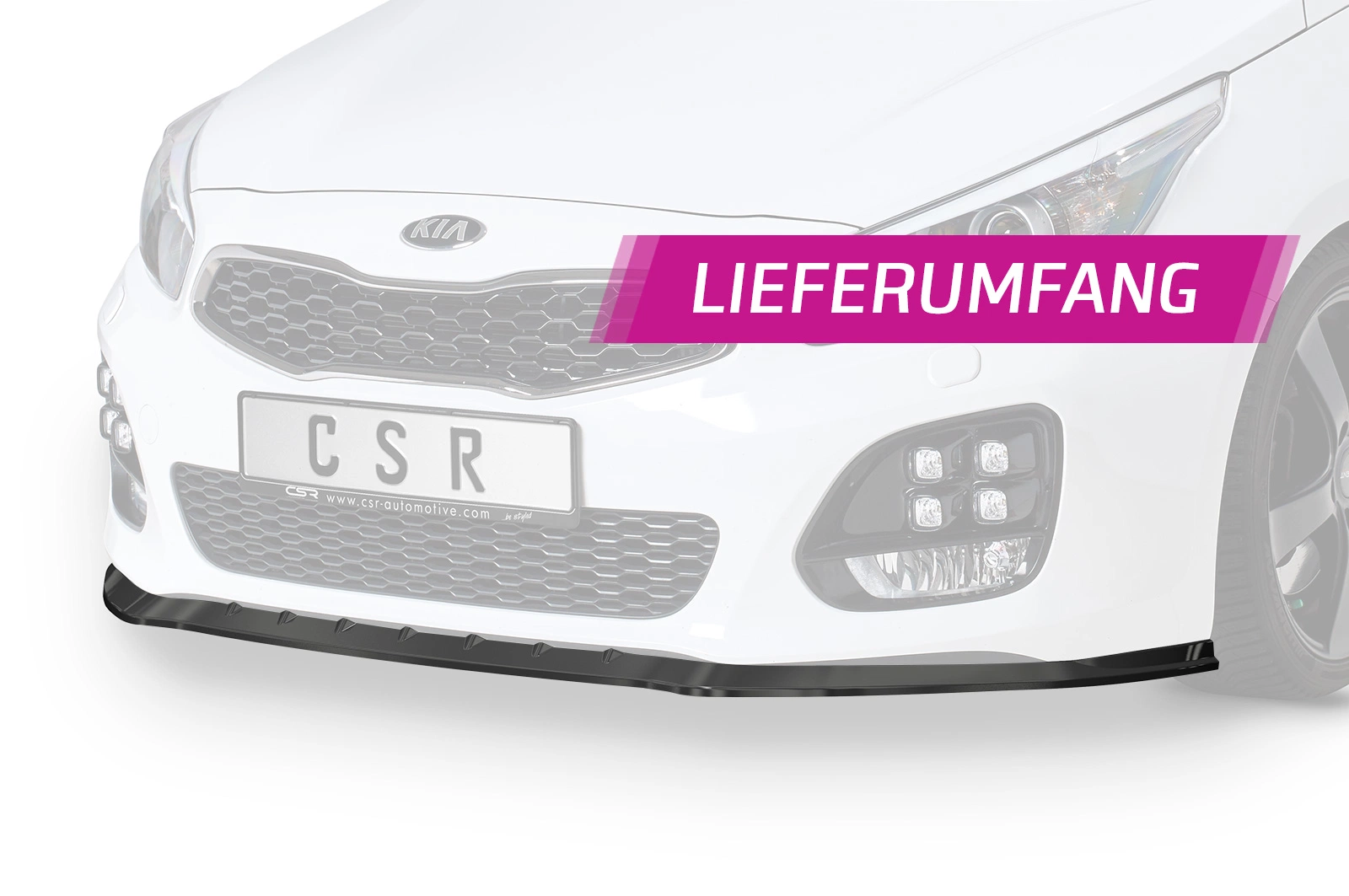 Voorspoiler KIA Ceed (JD) glans zwart – CSR Automotive (04/2012-2018)