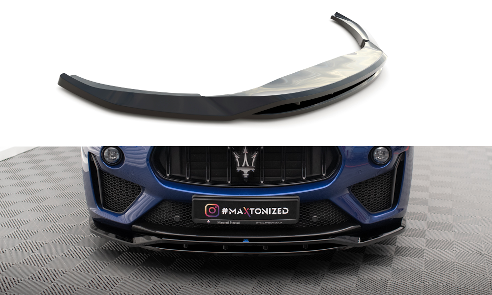 Voorspoiler Maserati Levante GTS Maxton Glans Zwart