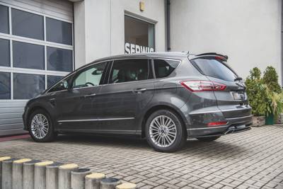 Zijskirts Ford S-Max Mk2 Facelift Glans Zwart