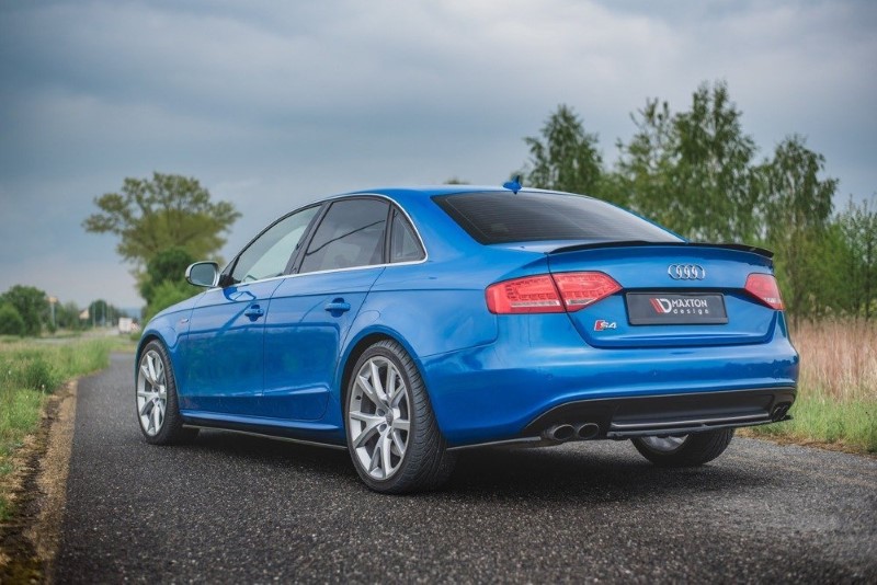Centale Achterspoiler Audi S4 / A4 / A4 S-Line B8 Sedan Glanzend Zwart