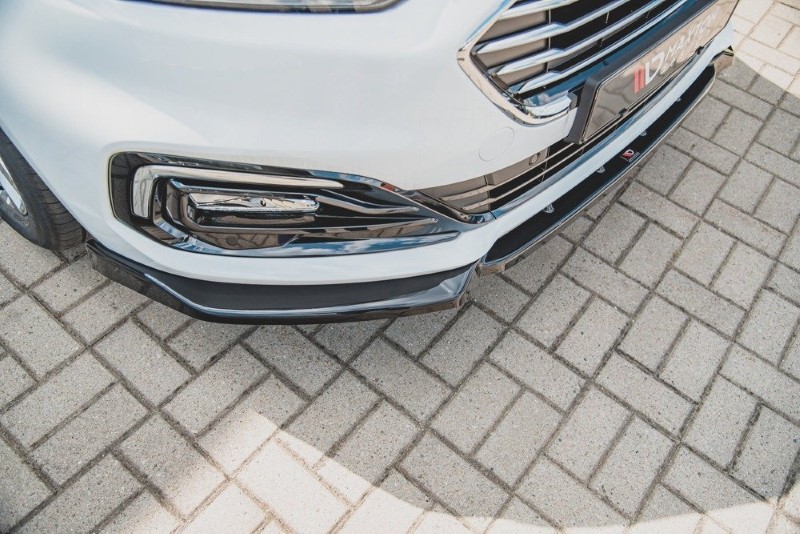 Voorspoiler Ford Mondeo Mk5 Facelift Glanzend Zwart