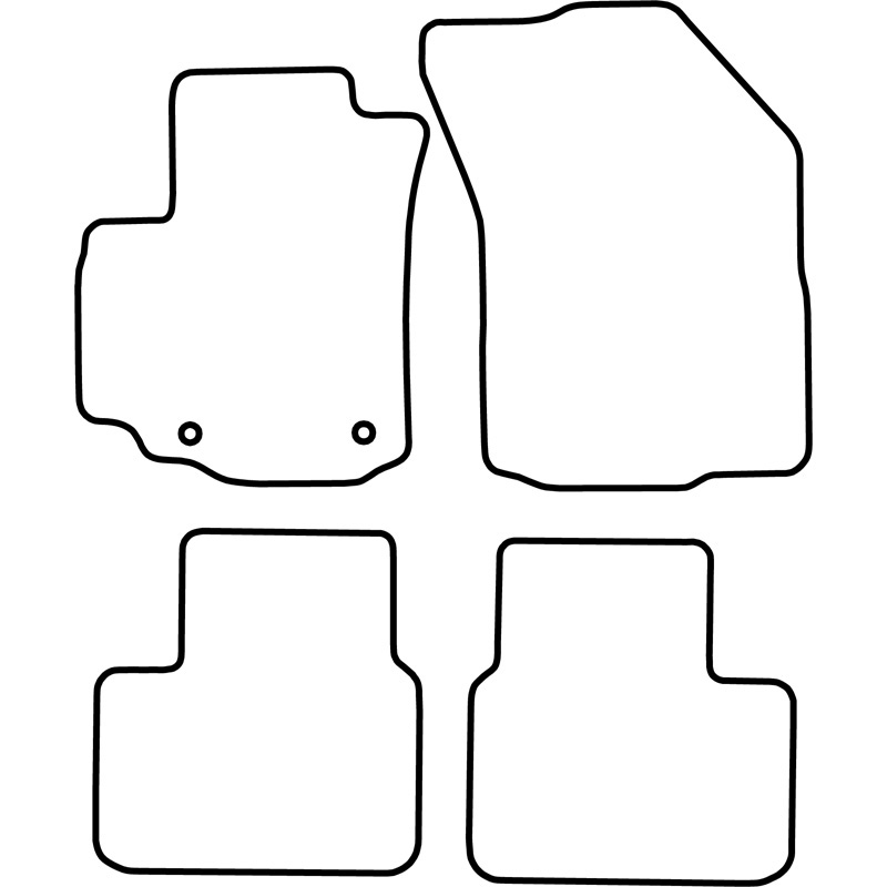 Automatten Velours  Fiat Sedici 2006-