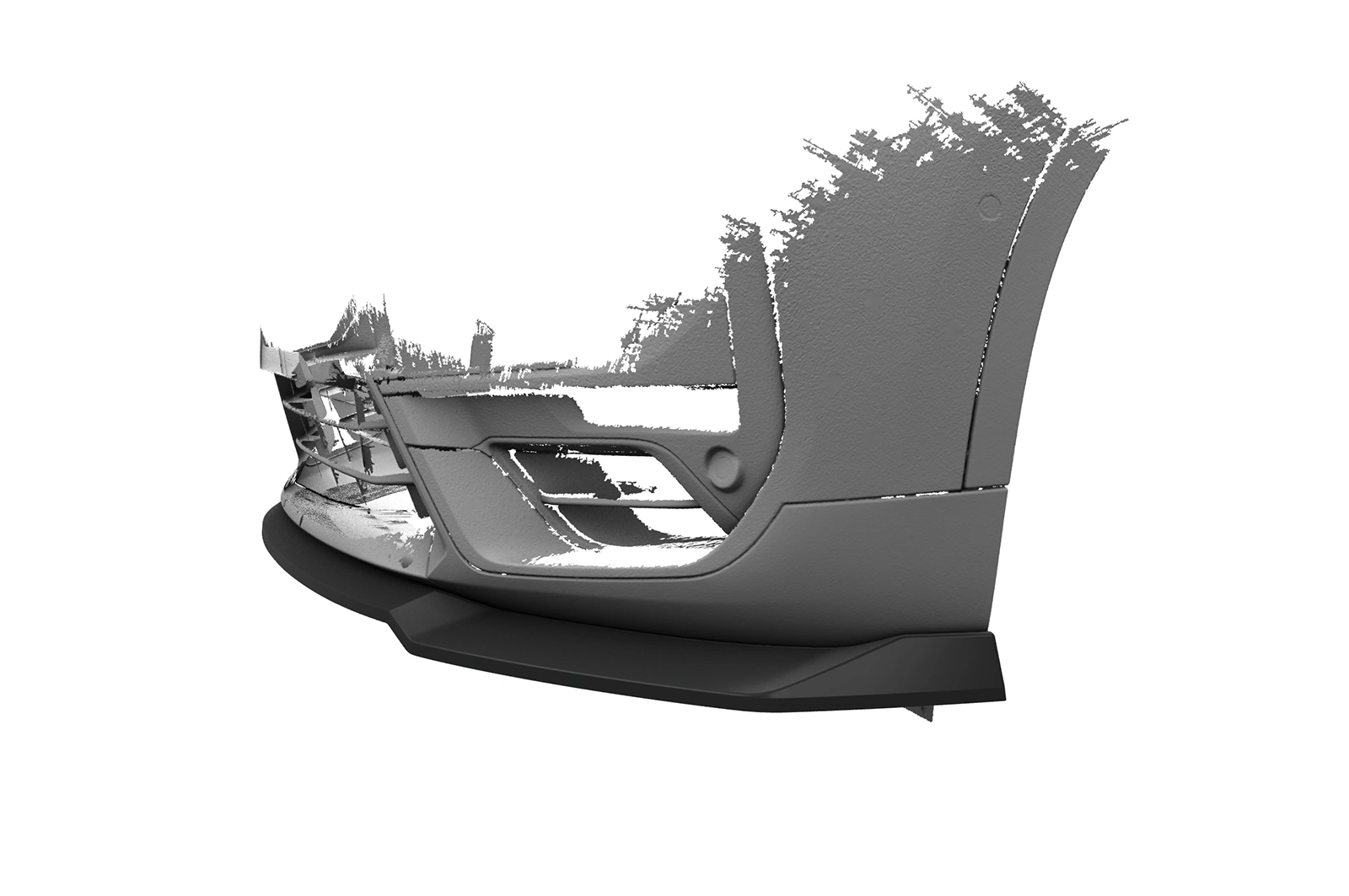 Voorspoiler BMW X1 (F48) glans zwart 2019–