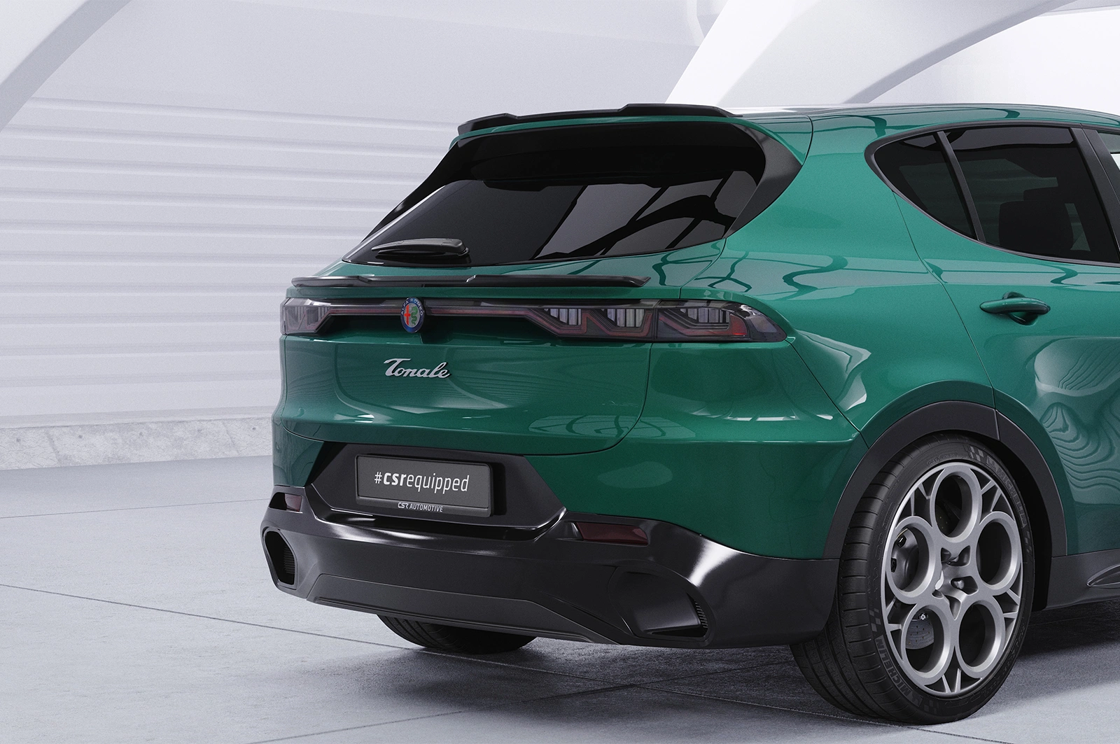 Achterspoiler Alfa Romeo Tonale glans zwart