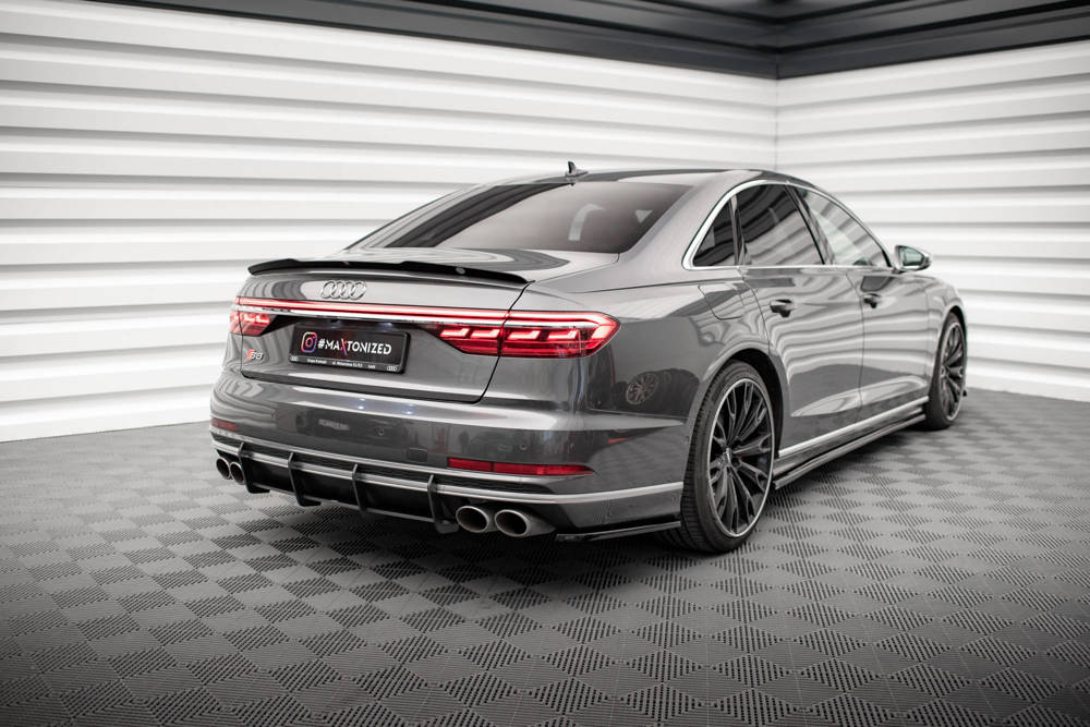 Spoiler Audi A8 / A8 S-Line / S8 D5 Maxton Glans Zwart