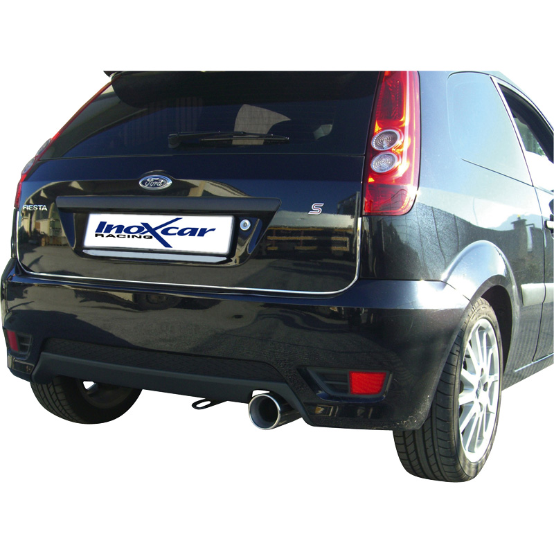 100% RVS Sportuitlaat  Ford Fiesta 1.6 TDCi (90pk) 2002- 102mm