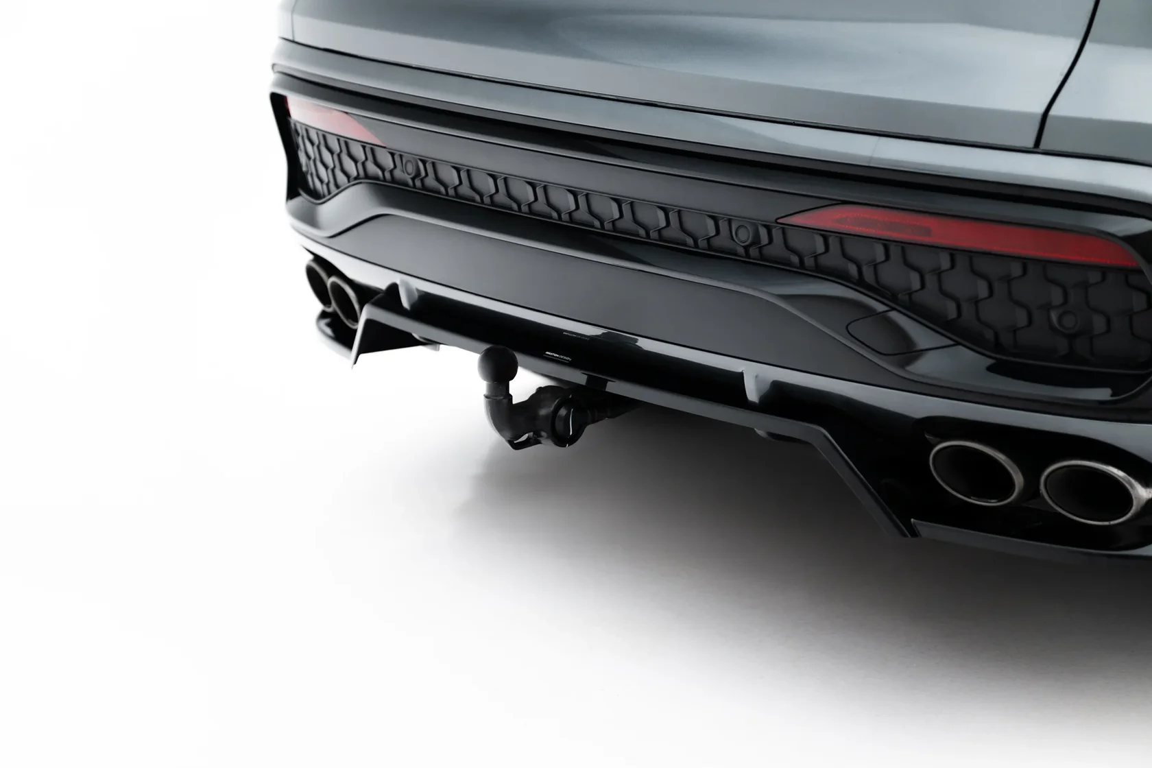 Diffuser Audi SQ5 Sportback / SUV Mk3 Maxton Glans Zwart