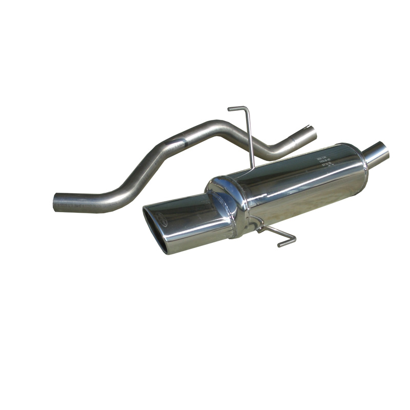 100% RVS Sportuitlaat  Fiat Punto 2B (188) 1.9 JTD (85pk) 2003- 120x80mm