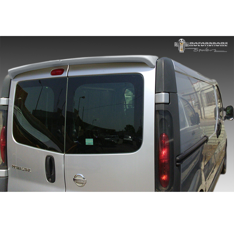 Dakspoiler  Nissan Primastar/NV300 & Opel Vivaro & Renault Trafic & Fiat Talento (Modellen met achterdeuren) (PU)