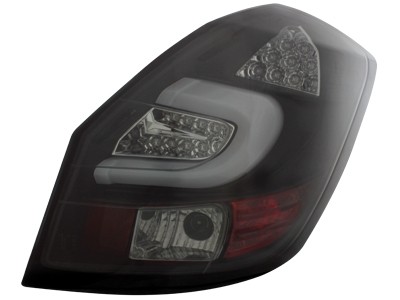 Taillights Skoda Fabia LED 5J 07+ black/smoke
