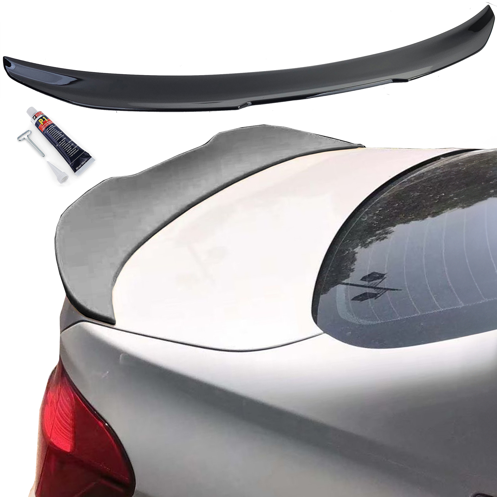 Spoiler BMW 3 Serie F30 Glans Zwart