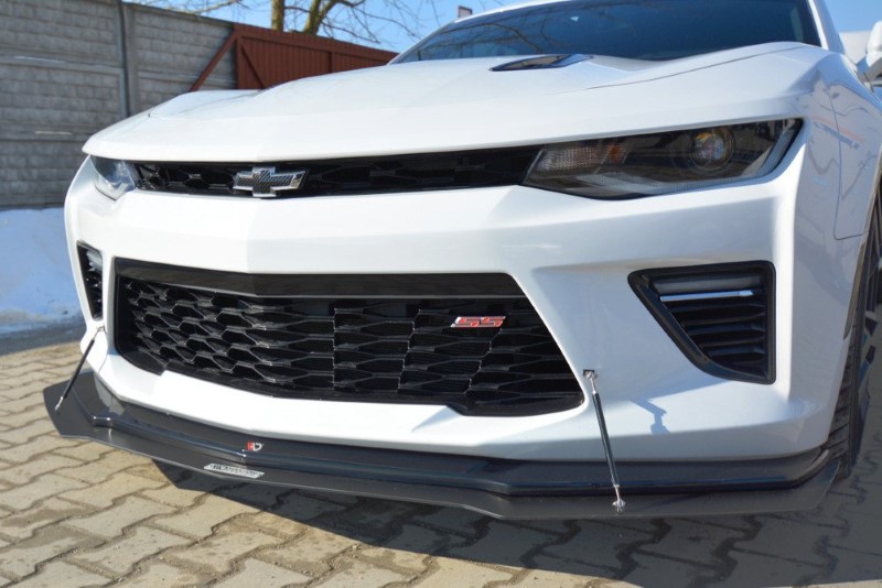Hybride Voorspoiler Chevrolet Camaro 6de-Gen. Phase-I 2SS Coupe Glanzend Zwart