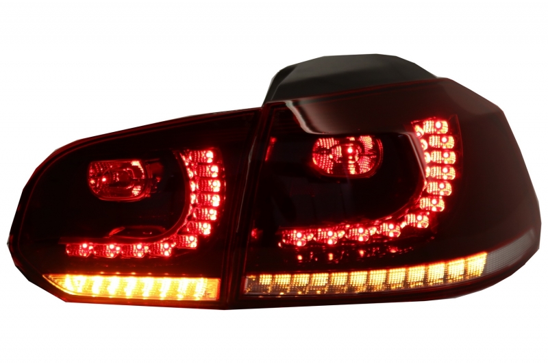 Taillights led VW Golf VI 10/08- R-look red/Smoke