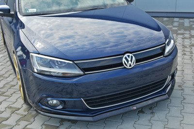 Voorspoiler VW Jetta MK6 Glans Zwart
