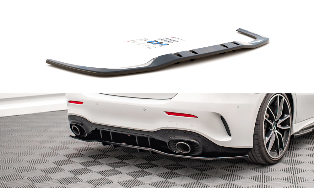 Diffuser V.1 A35 Mercedes A Klasse W177 A35 AMG Glans Zwart