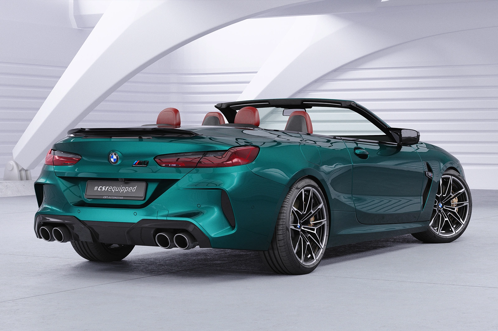 Achterspoiler BMW 8er / M8 G14 / F91 Cabrio Glans Zwart (11/2018 - heden)
