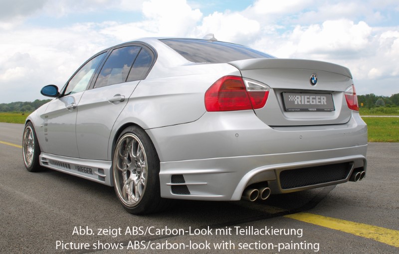 Achteraanzet Carbon BMW E90 Sedan Rieger