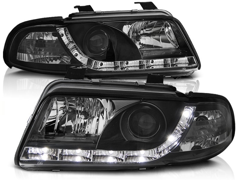 Faros Audi A4 B5 99-01 LED Los ojos del Diablo Dayline negro