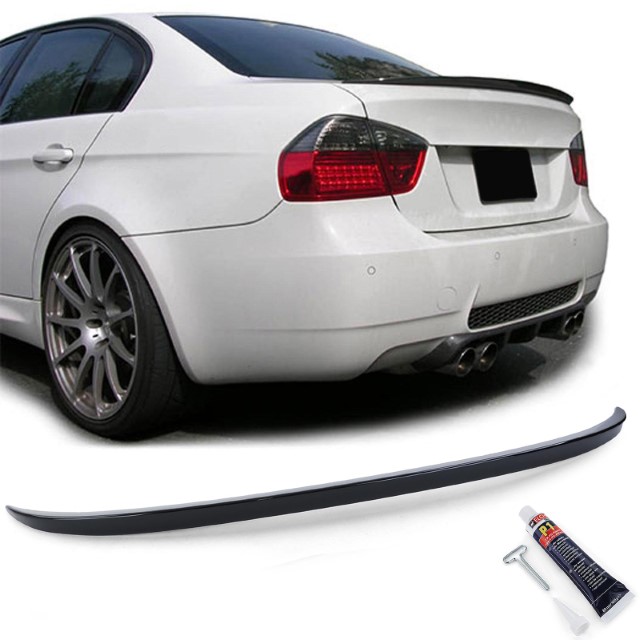Achterklep Spoiler BMW E90 05-11 Glans Zwart