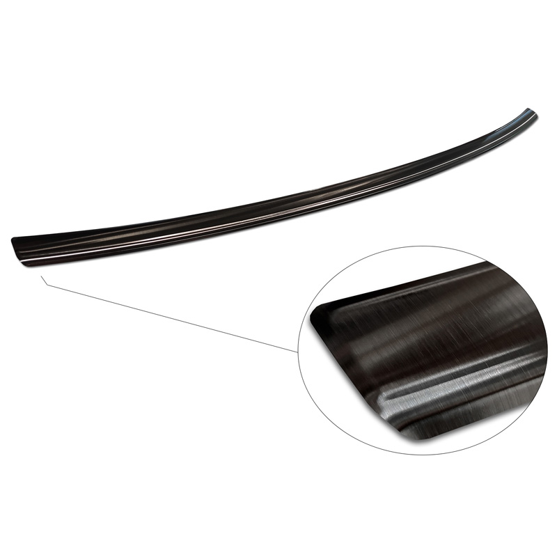 Zwart RVS Achterbumperprotector  Audi Q2 Facelift 2020-