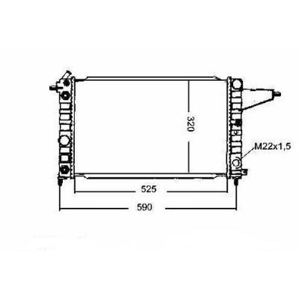 Radiator VECTRA A. 88-95 525x322 1.4 S/I/1.6 S/I