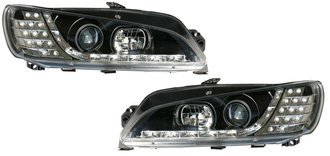 Faros Peugeot 306 97-99 LED Los ojos del Diablo Dayline negro LE