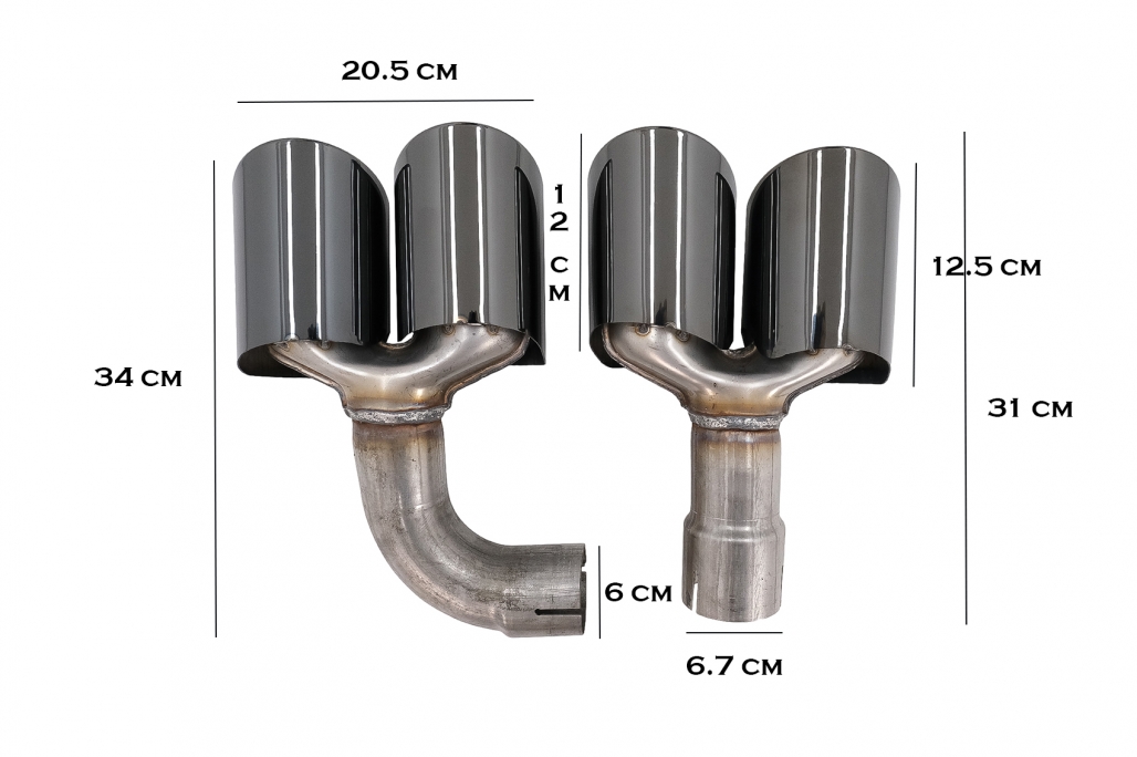 Diffuser BMW X3 G01 LCI M Look Glans Zwart