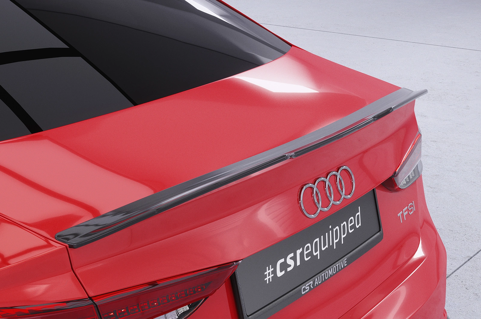 Achterspoiler Audi A3 8V Limousine Glans Zwart (05/2013–02/2020) CSR