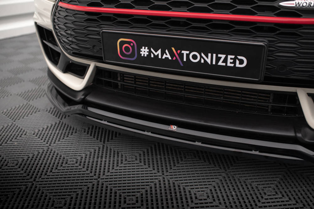 Voorspoiler V.2 Mini Cooper Clubman John Cooper Works F54 Facelift 2019 - Maxton Glans Zwart