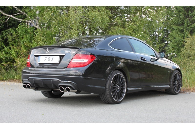 Einddemper Mercedes C-Klasse C204 AMG pakket Duplex 2x 115x85mm