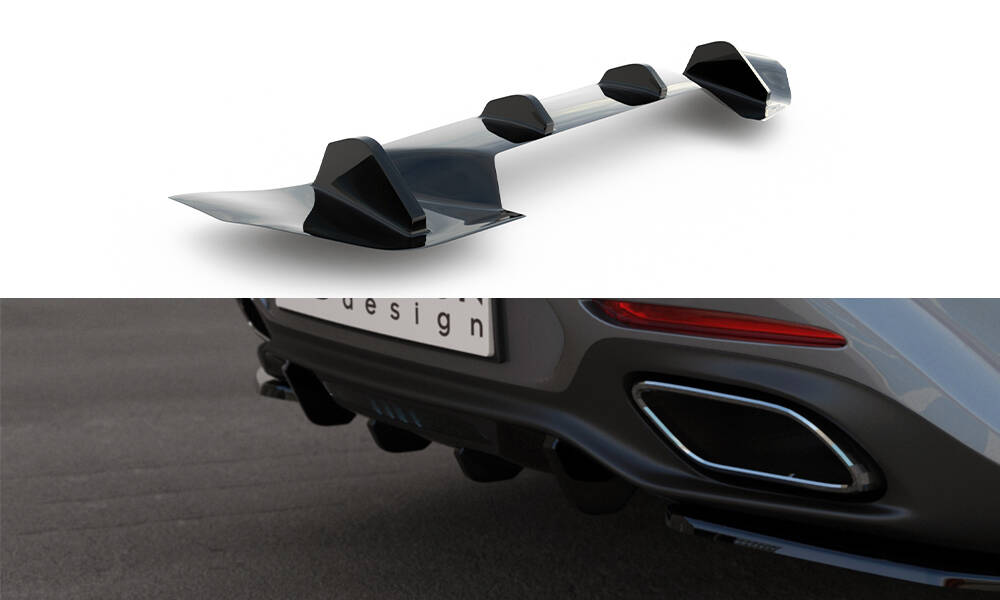 Diffusor Mercedes AMG GT / GT S C190 Glans Zwart