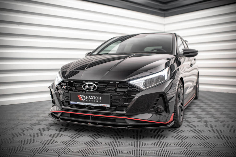 Voorspoiler V.3 Hyundai I20 N Mk3 Glans Zwart