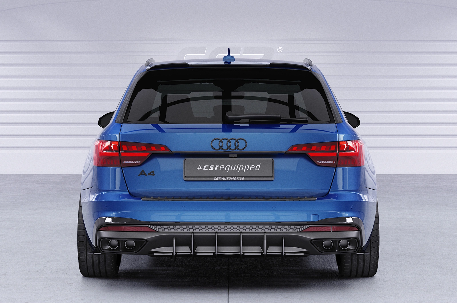 Achterspoiler Audi A4 B9 (Typ 8W) Avant – Glans Zwart (2015–)