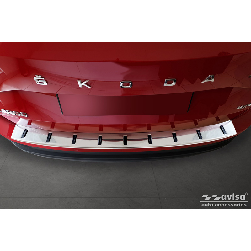 RVS Achterbumperprotector  Skoda Karoq (NU7) Facelift incl. Sportline 2022- 'STRONG EDITION'