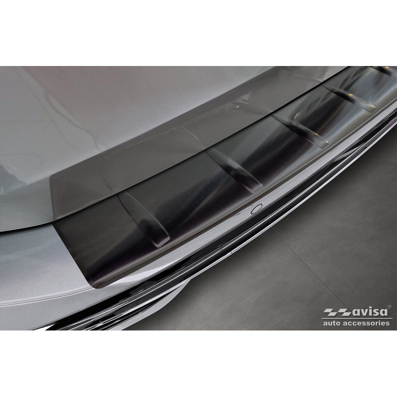 Zwart RVS Achterbumperprotector  Volkswagen Passat Variant (CJ5) 2023- 'Ribs'