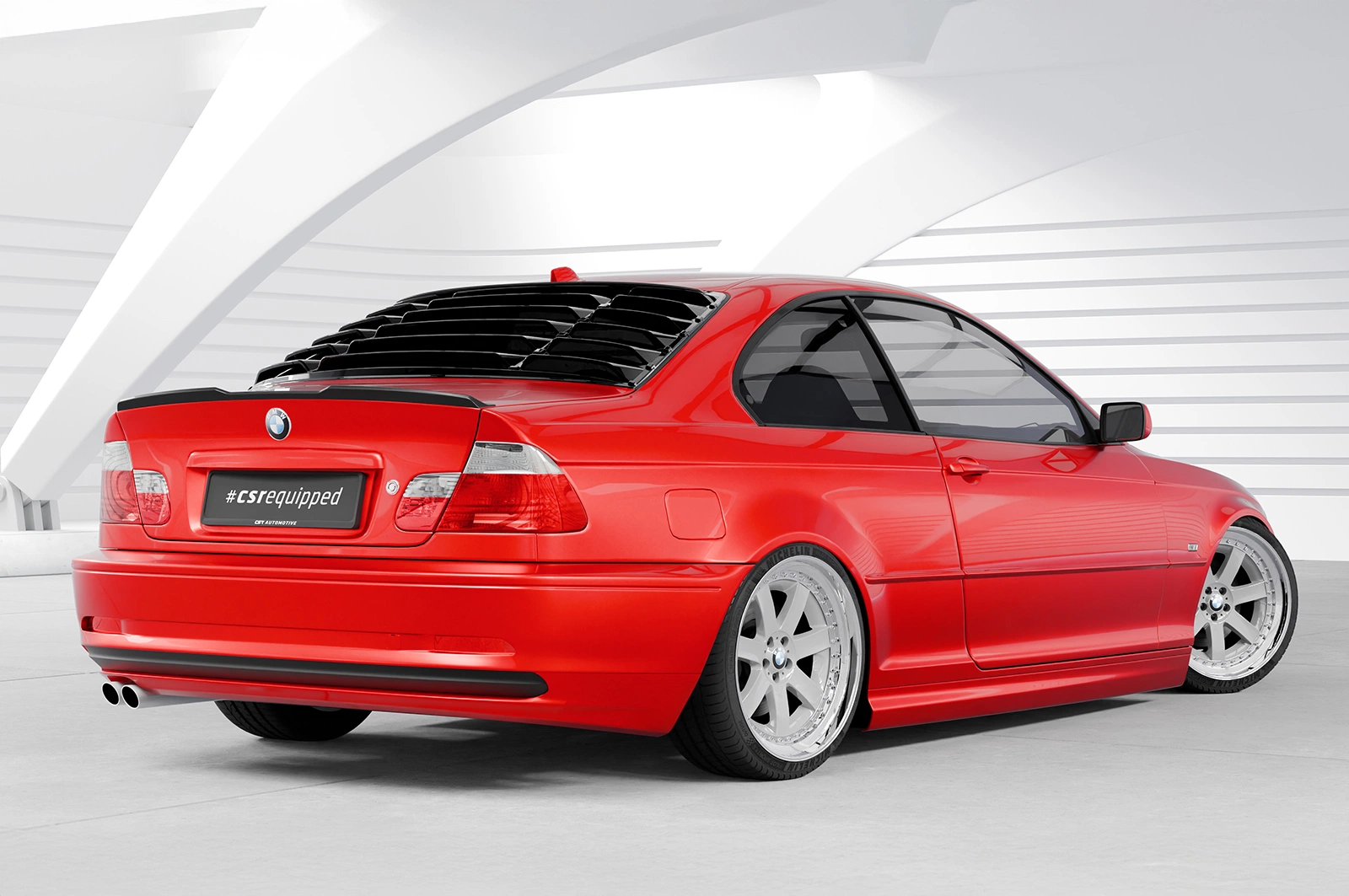 Achterspoiler BMW 3er E46 Coupe / Cabrio glans zwart
