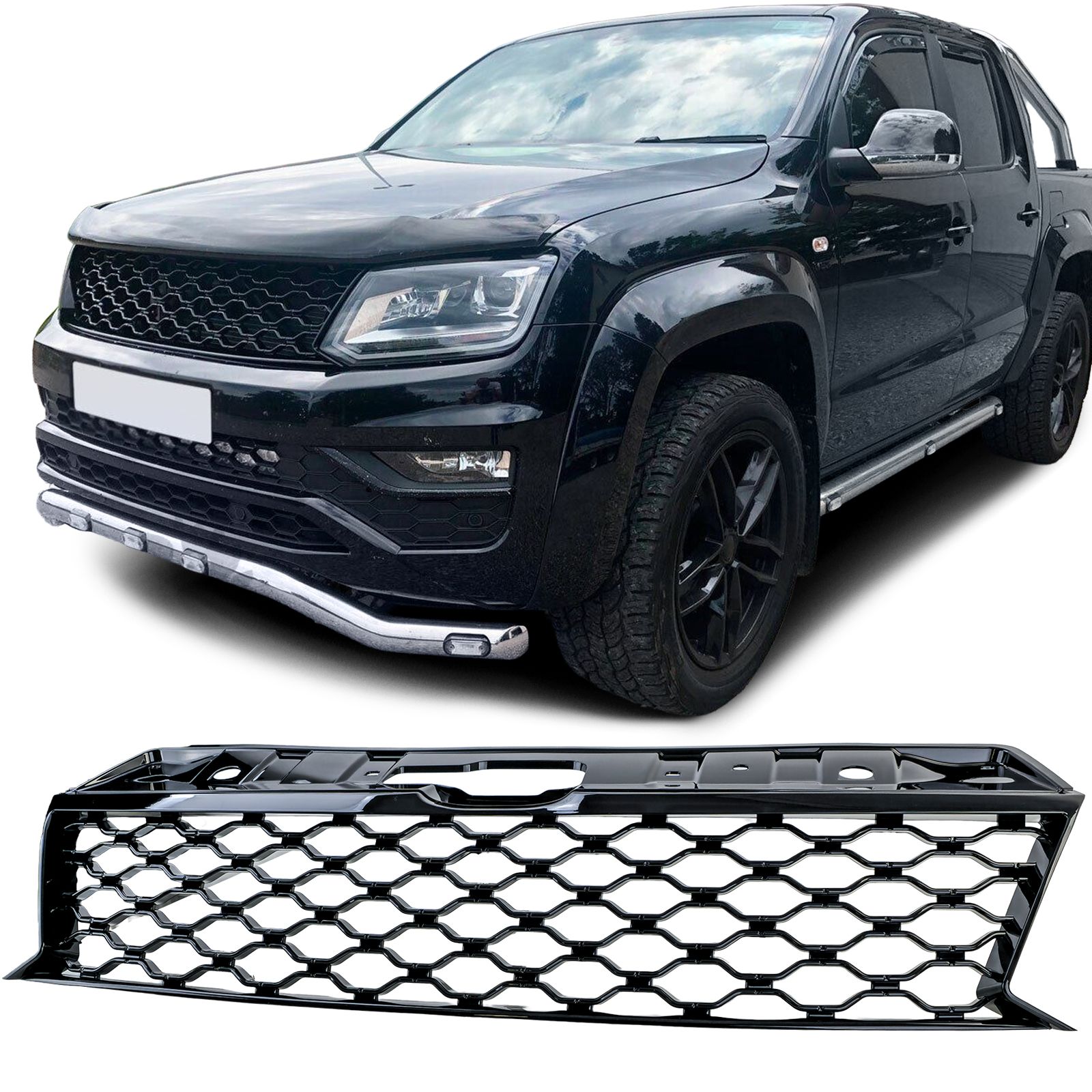 Wielkastverbreders Set “BIG” VW Amarok 1 (2010–2016 Voorfacelift) – Mat Zwart Kopiëren