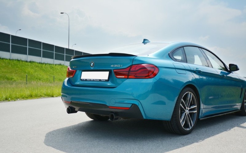 Spoiler Extentie BMW 4 F36 GRAN COUPÉ Glanzend Zwart Maxton