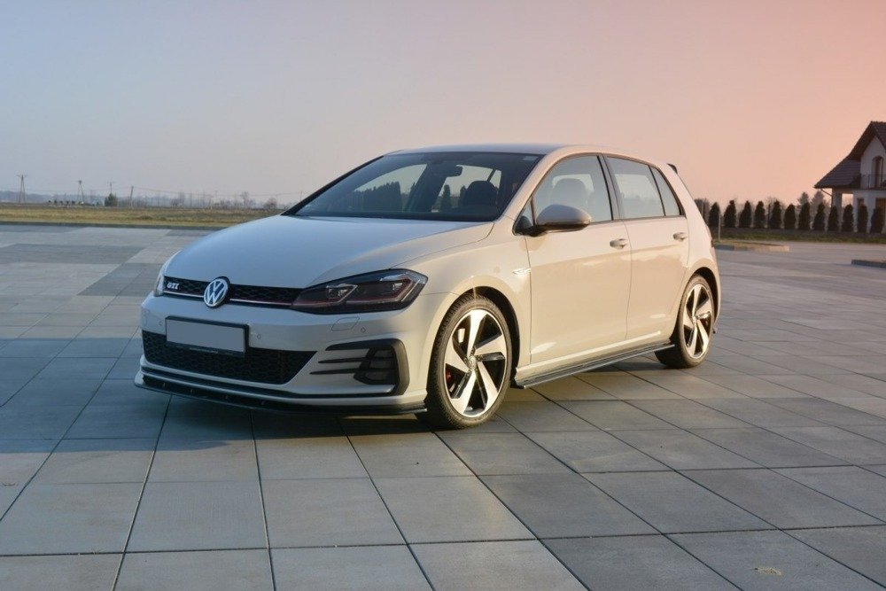 Zijskirts VW Golf 7 GTI / Facelift Glans Zwart
