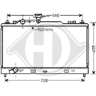 Radiator MAZDA 6 07->> 375x725x16